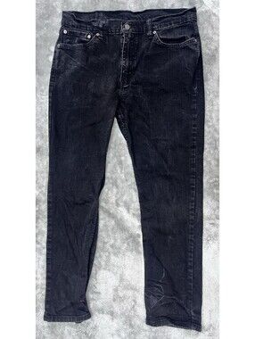 LEVI STRAUSS 511 - Men's Slim Fit Stretch Black Denim Jeans - Size 36x30
